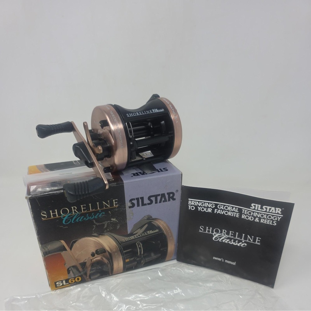 NOS Vintage Silstar Shoreline Classic SL60 Baitcasting Reel New In Box Manual